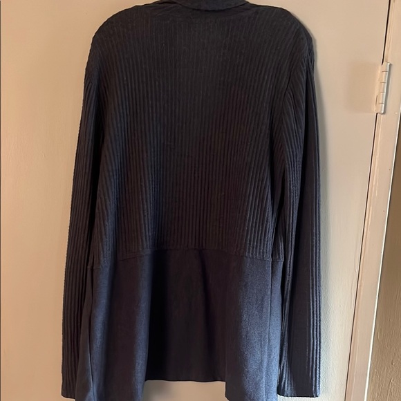 Harmony Balance Women's Blue Open Front Cardigan - Picture 5 of 6